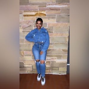 Forever 21 denim jacket only worn ONCE DRY CLEANED